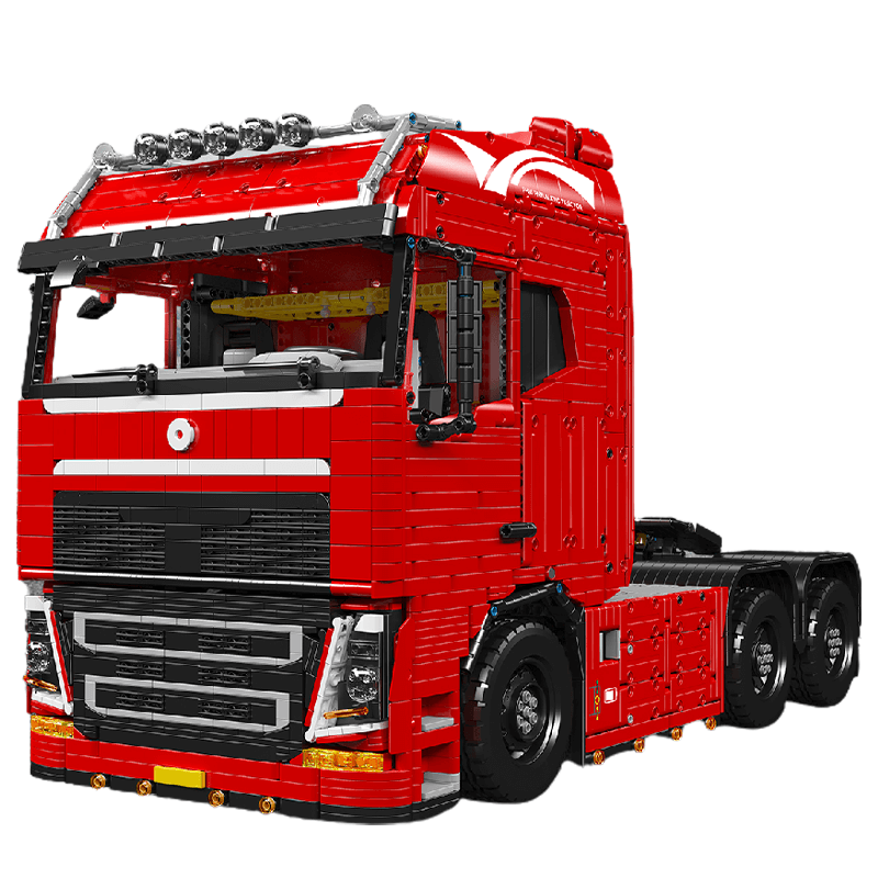 EU Truck With Trailer Remote Control - Building Blocks Set | Power Brickz