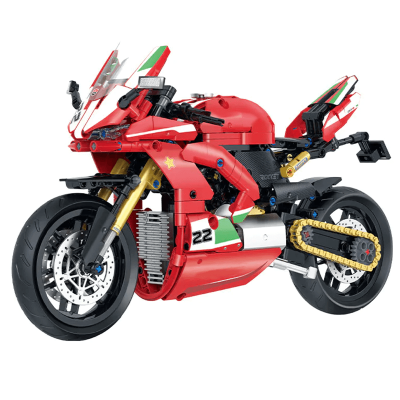 Italian Sport Motorcycle - Building Blocks Set | Power Brickz