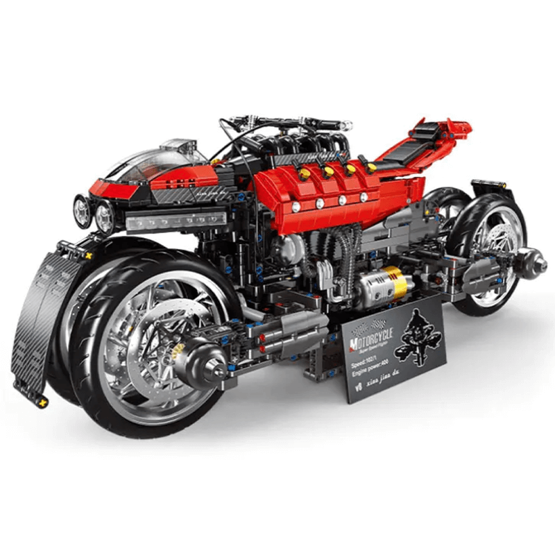 Futuristic Flying Motorcycle - Building Blocks Set | Power Brickz