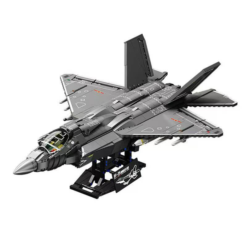J-Supersonic Fighter Jet - Building Blocks Set | Power Brickz