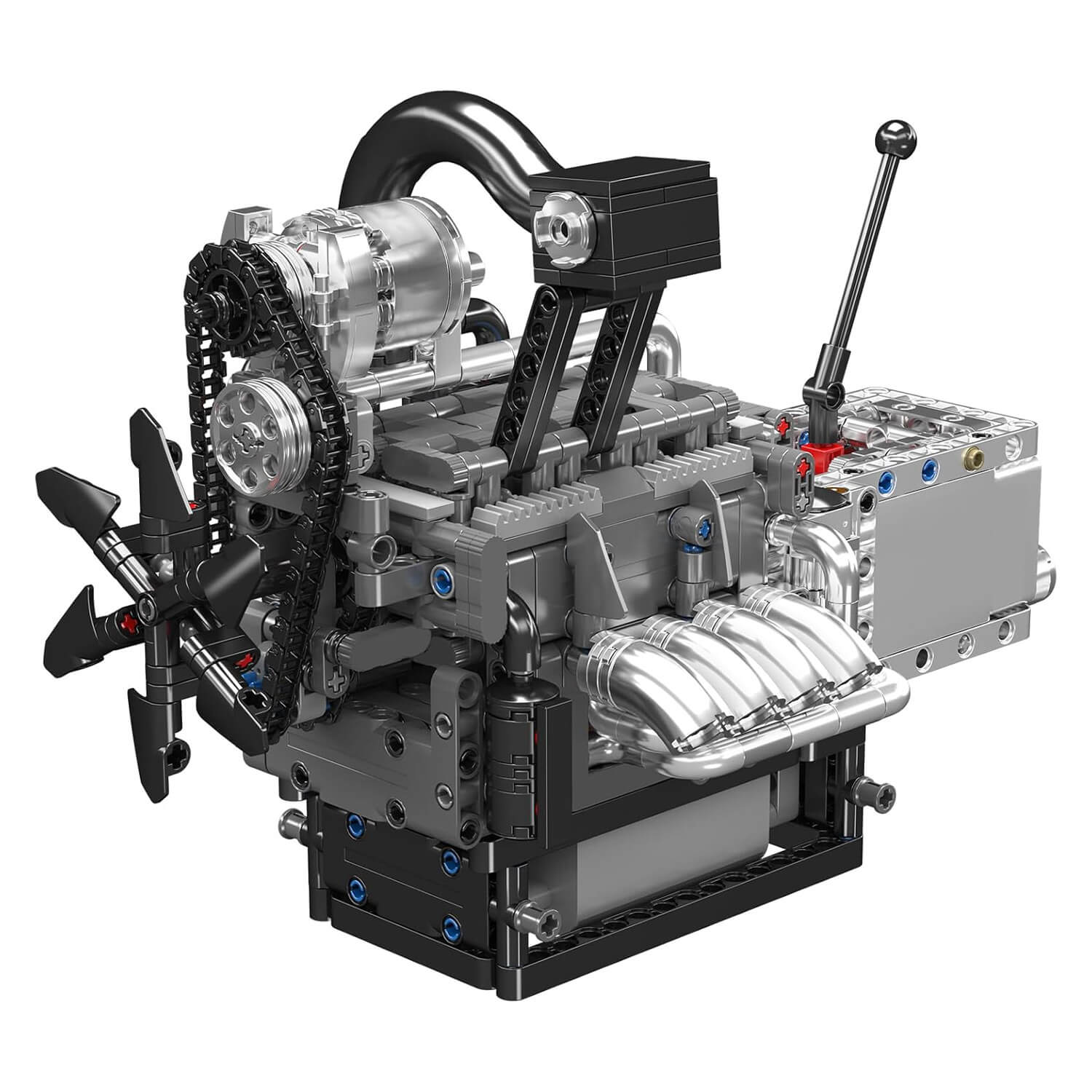 Motorized Rotary Engine - Building Blocks Set | Power Brickz