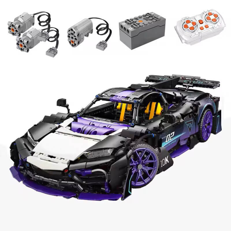 German Hypercar One Remote Control - Building Blocks Set | Power Brickz