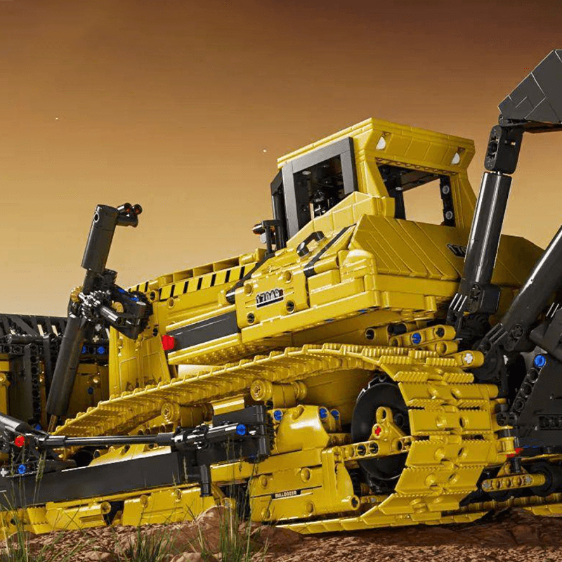 RC Bulldozer - Ultimate Edition - Building Blocks Set | Power Brickz