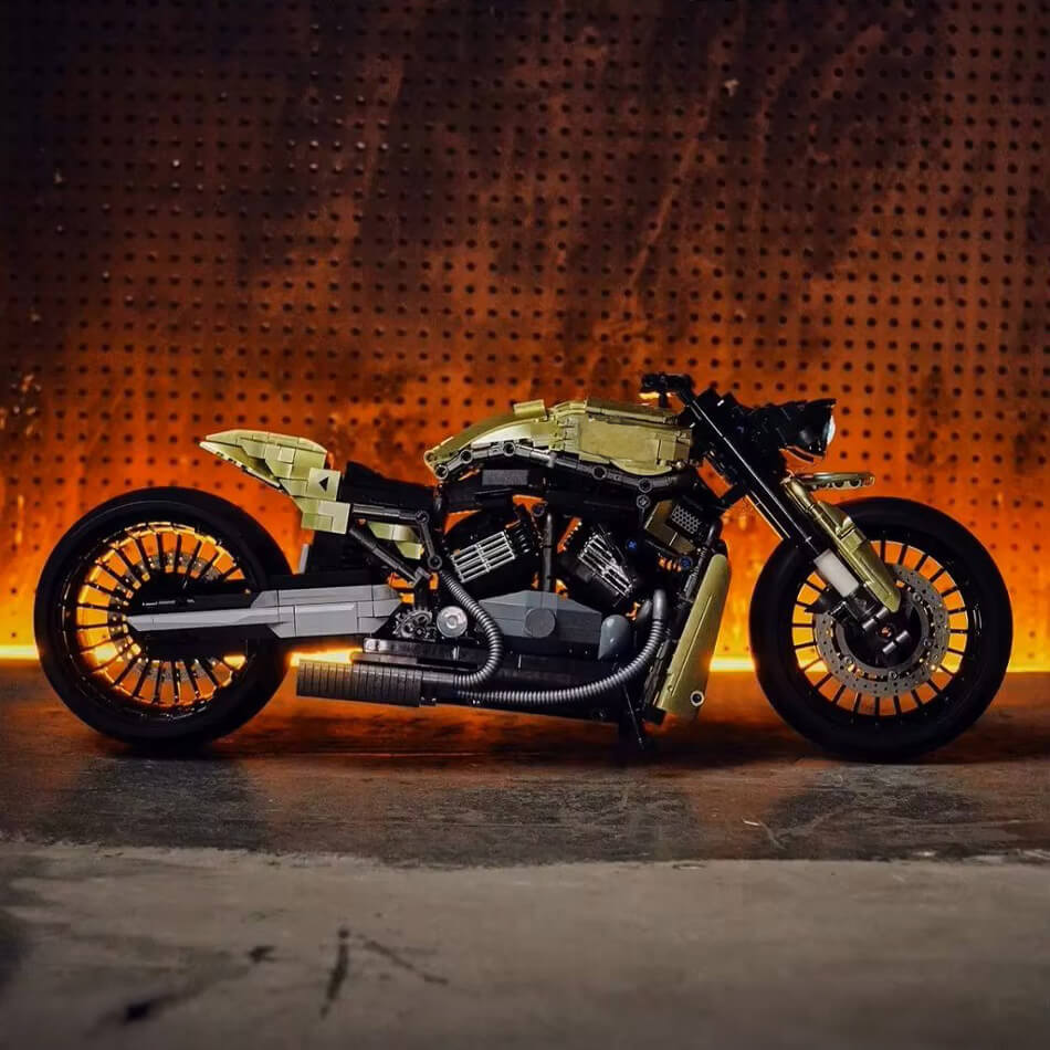 Legendary American Chopper Bike - Building Blocks Set | Power Brickz