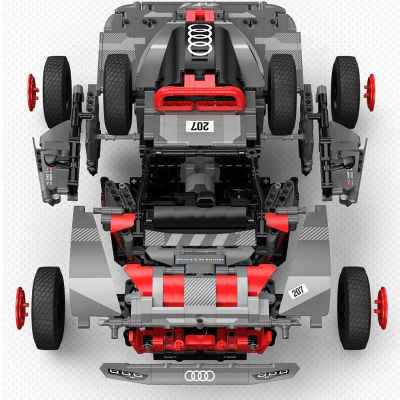 Remote Controlled 4x4 RS Q e-tron - Building Blocks Set | Power Brickz