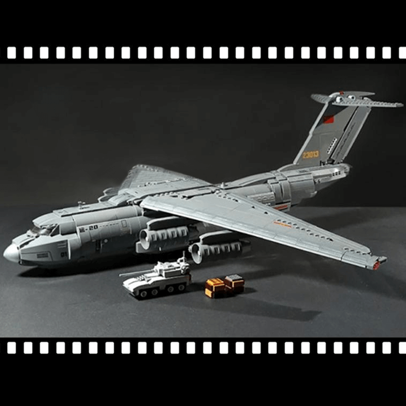 Xi'an Y-Cargo Aircraft - Building Blocks Set | Power Brickz
