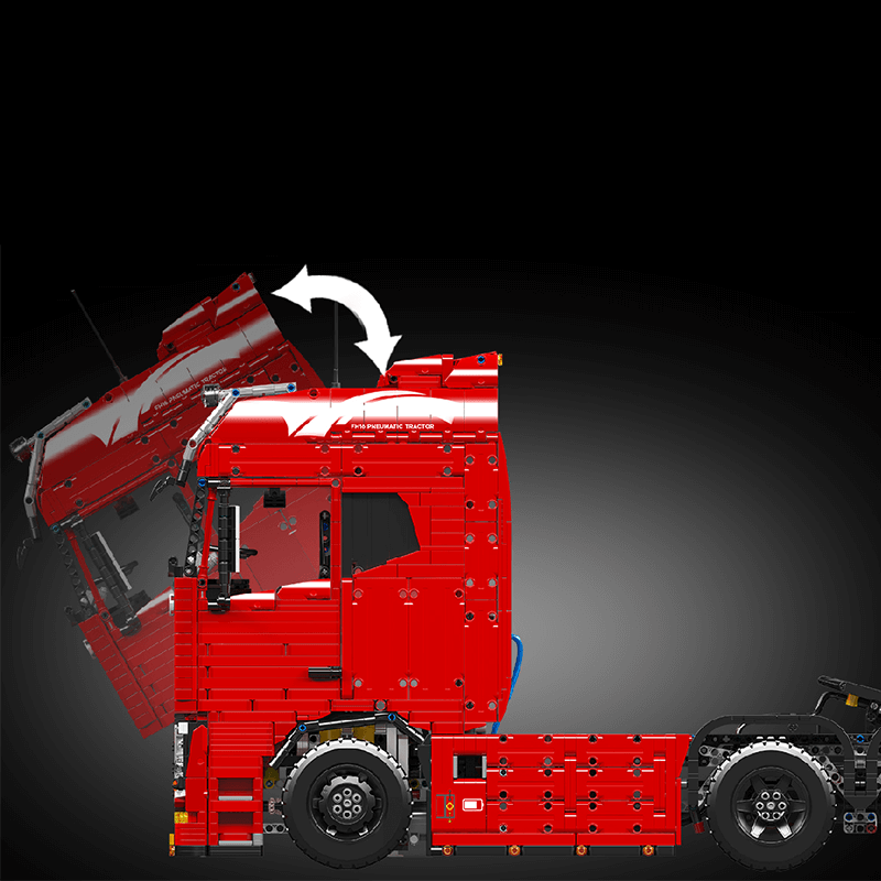 EU Truck With Trailer Remote Control - Building Blocks Set | Power Brickz