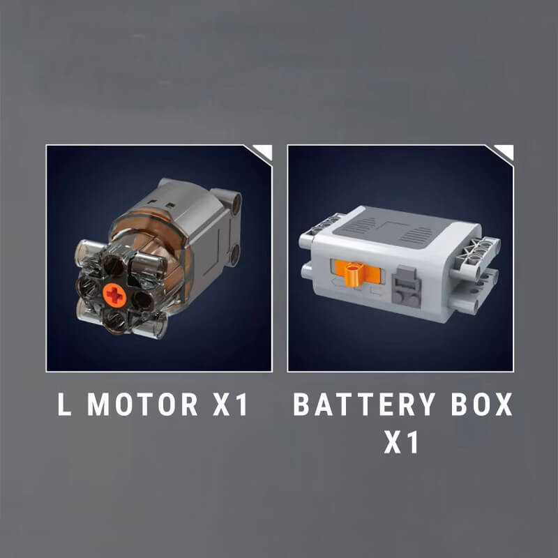 Motorized Rotary Engine - Building Blocks Set | Power Brickz