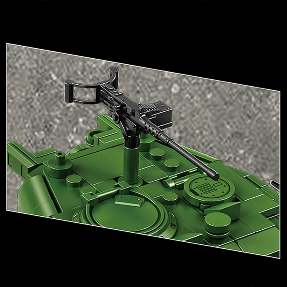 M4 Sherman Battle Tank - Building Blocks Set | Power Brickz