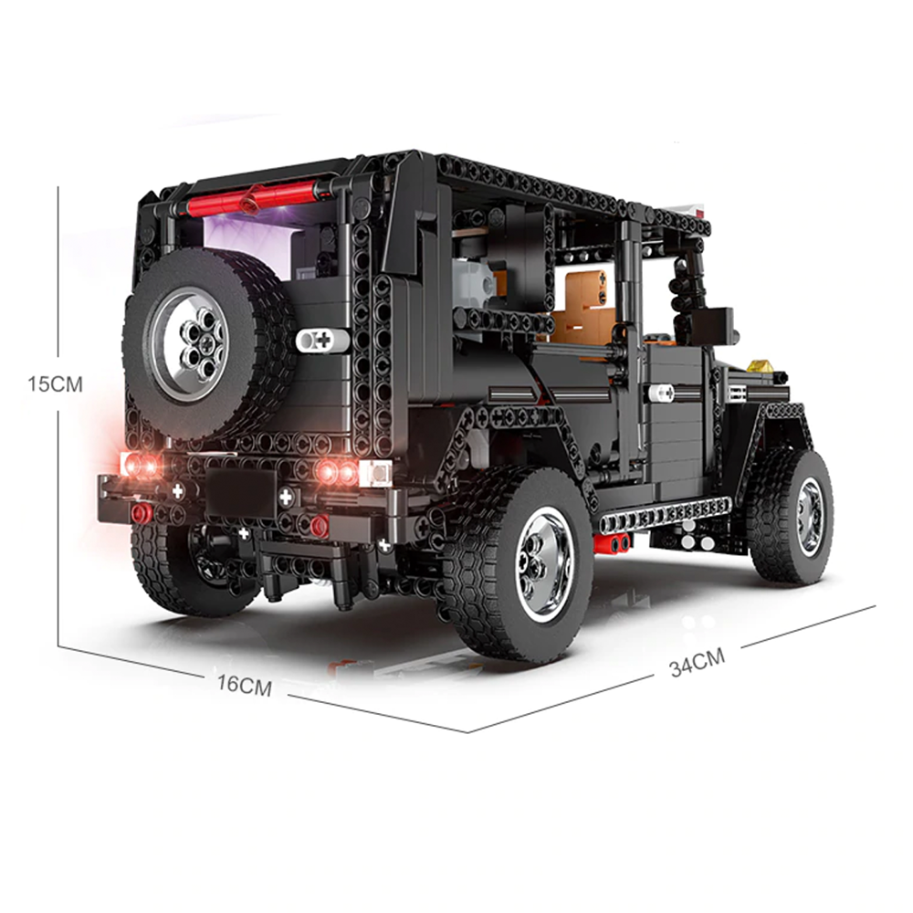 Adventure Black G4x4 Remote Control - Building Blocks Set | Power Brickz