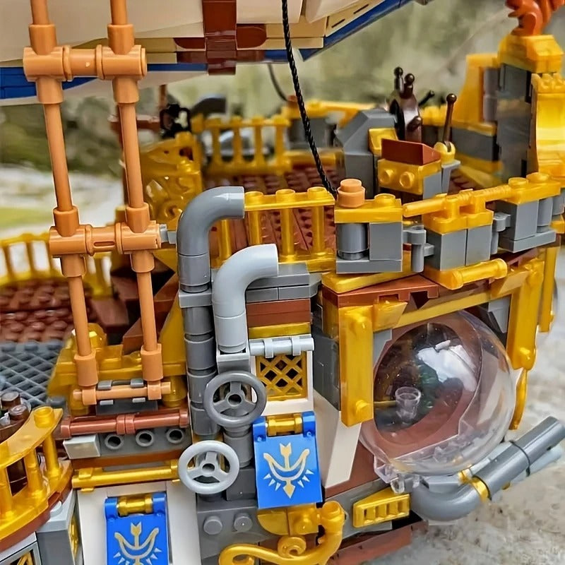 SteamPunk Airship - Building Set | Power Brickz