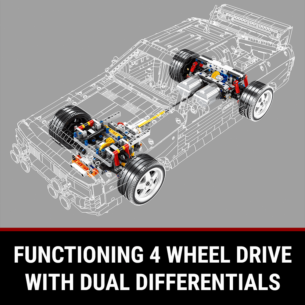 Audi Rally Quattro Group B - Building Blocks Set | Power Brickz