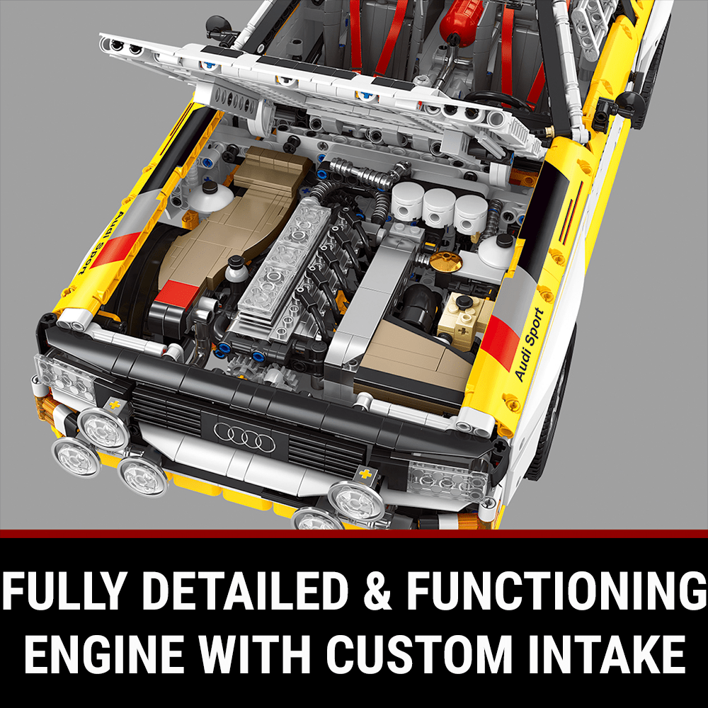 Audi Rally Quattro Group B - Building Blocks Set | Power Brickz