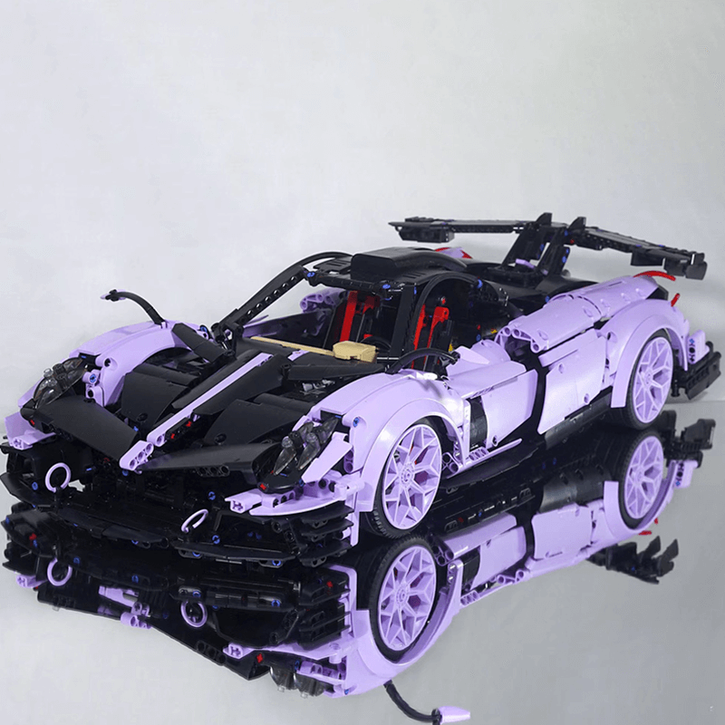 Italian Huayra Hypercar Violet Edition - Building Blocks Set | Power Brickz