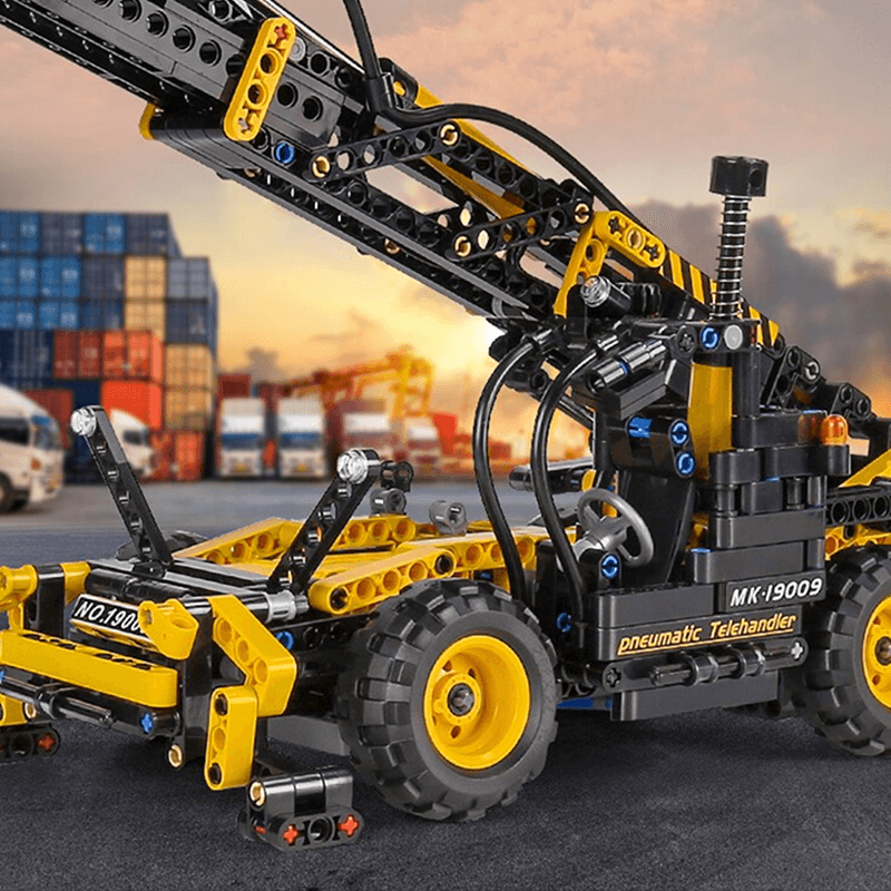 Pneumatic Forklift - Building Blocks Set | Power Brickz