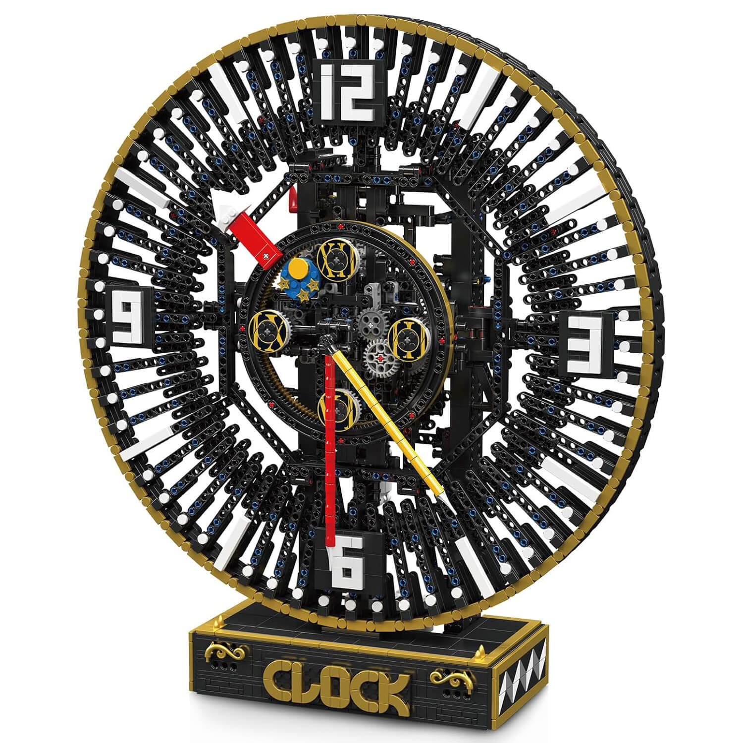 Motorized Steampunk Mechanical Clock - Building Blocks Set | Power Brickz