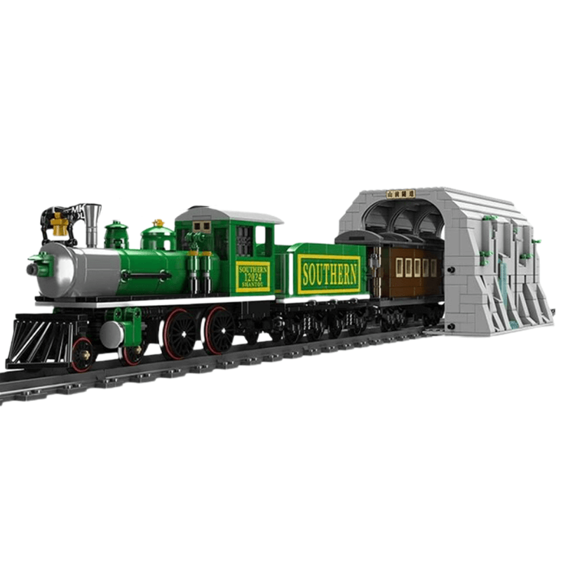 Southern Steam Locomotive Remote Control - Building Blocks Set | Power Brickz