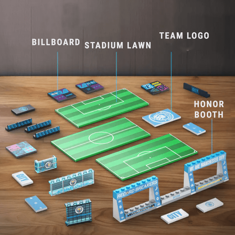 Manchester City Football Club Etihad Stadium - Building Blocks Set | Power Brickz