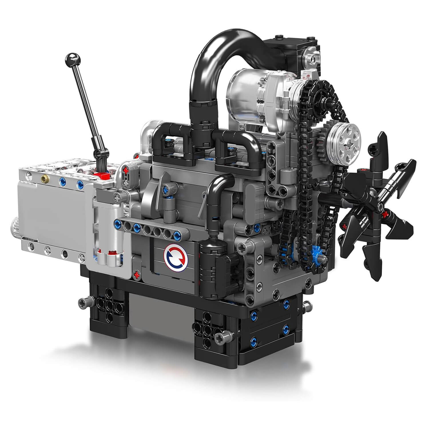 Motorized Rotary Engine - Building Blocks Set | Power Brickz