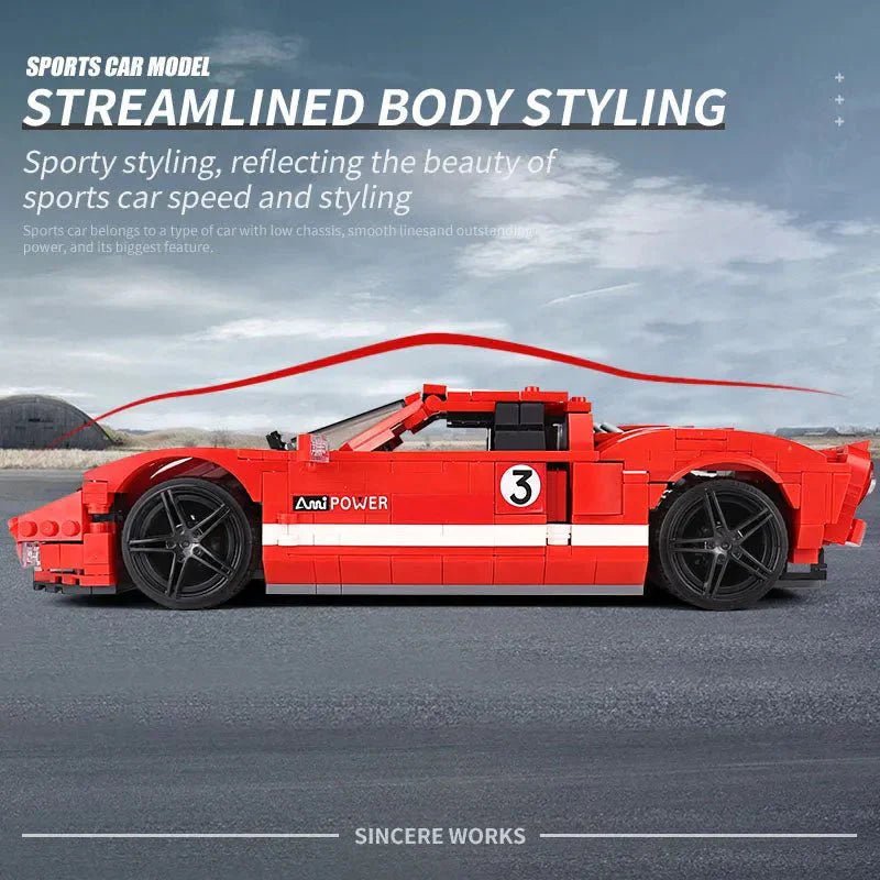 Heritage GTRacer - Building Blocks Set | Power Brickz