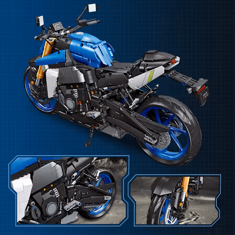 Japanese Sport Motorcycle - Building Blocks Set | Power Brickz
