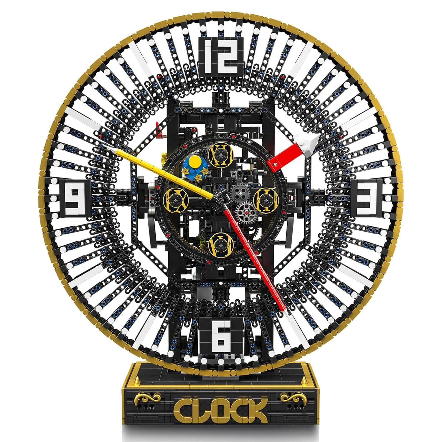 Motorized Steampunk Mechanical Clock - Building Blocks Set | Power Brickz