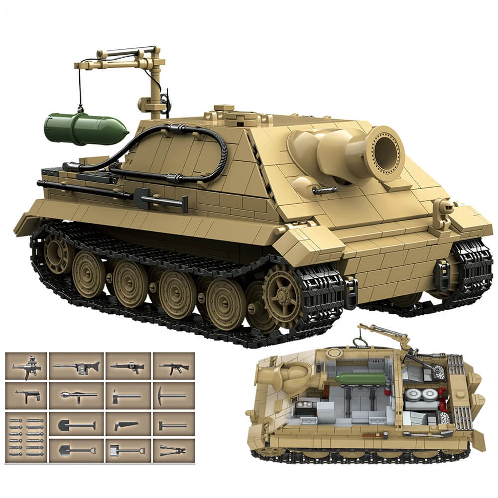 Sturmtiger 38cm Armored Mortar - Building Blocks Set | Power Brickz