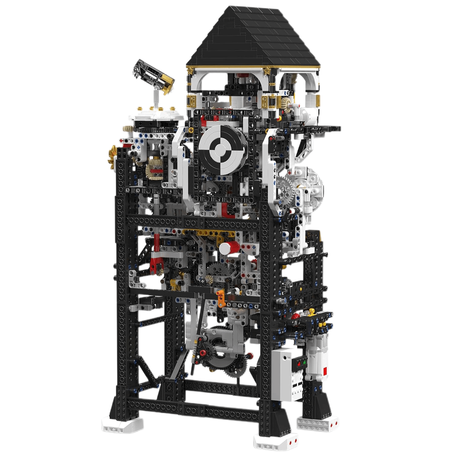 Motorized Cyberpunk Mechanical Clock - Building Blocks Set | Power Brickz