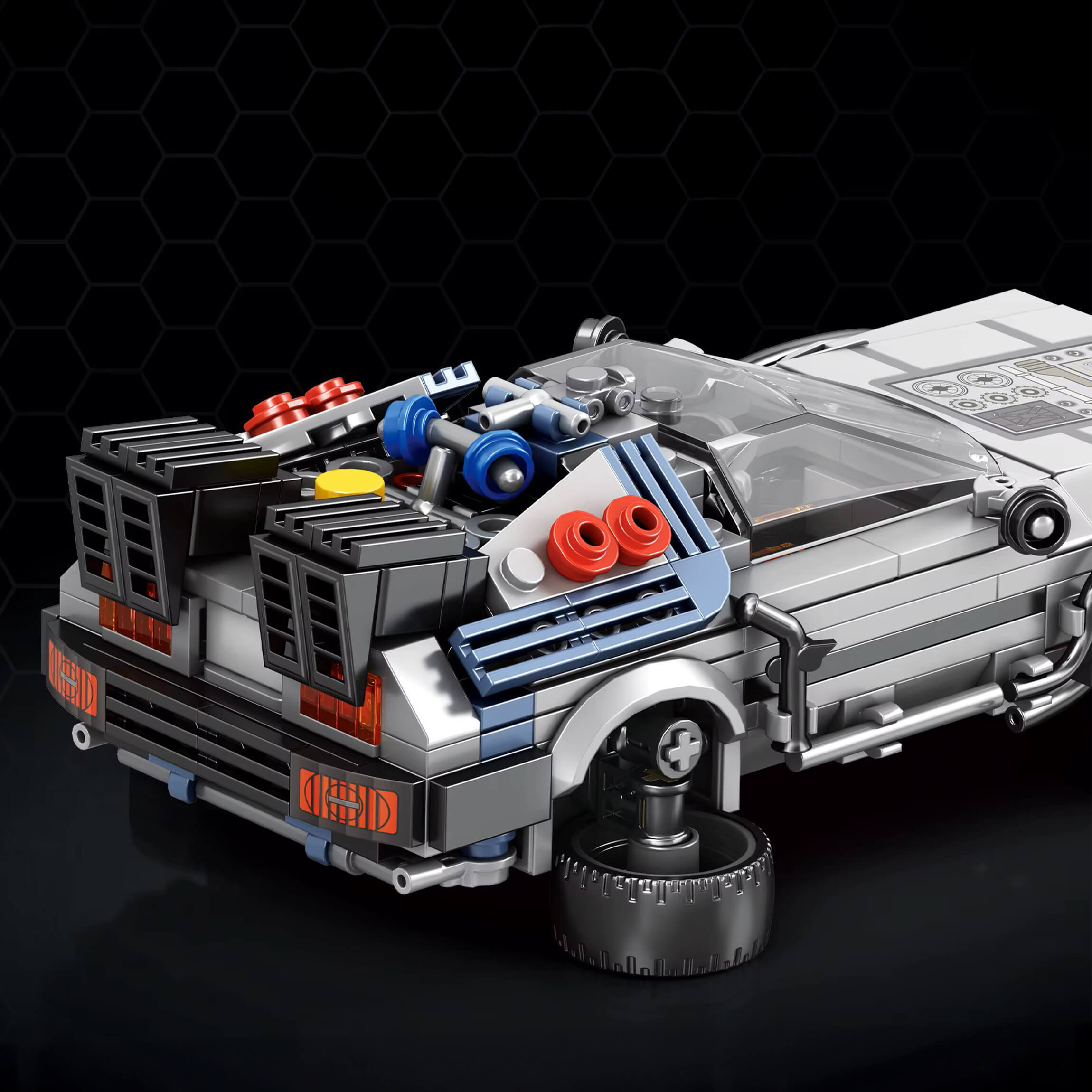 Classic Time Traveling Machine - Building Blocks Set | Power Brickz