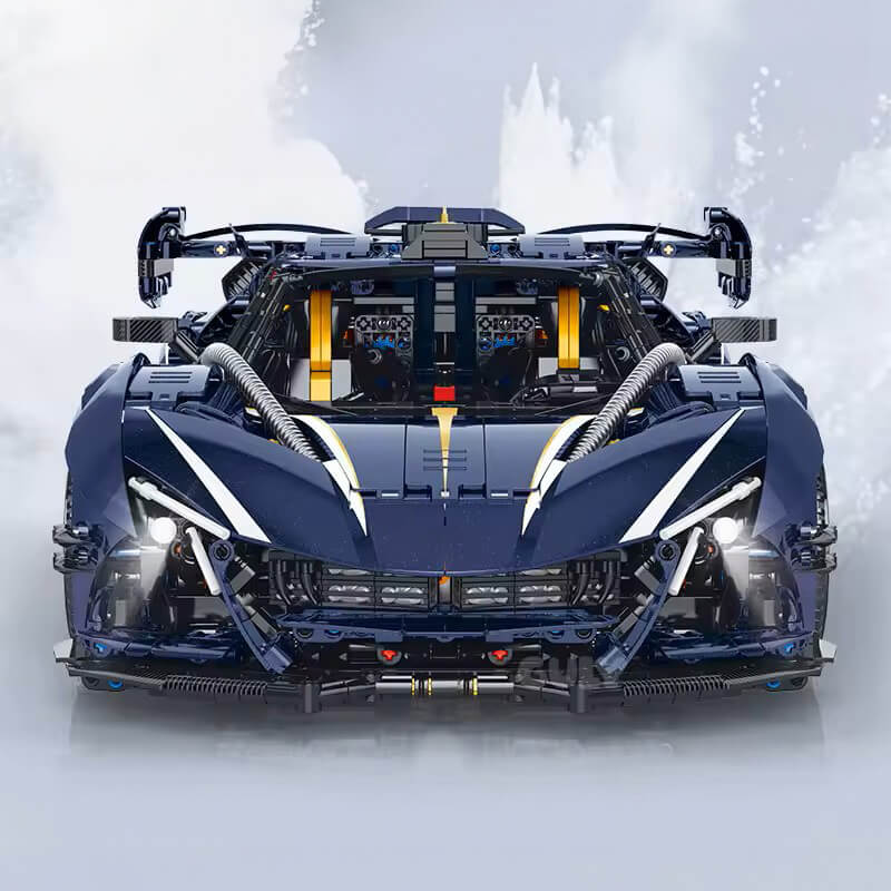 Hypercar Intensa Emotion Midnight Edition - Building Blocks Set | Power Brickz
