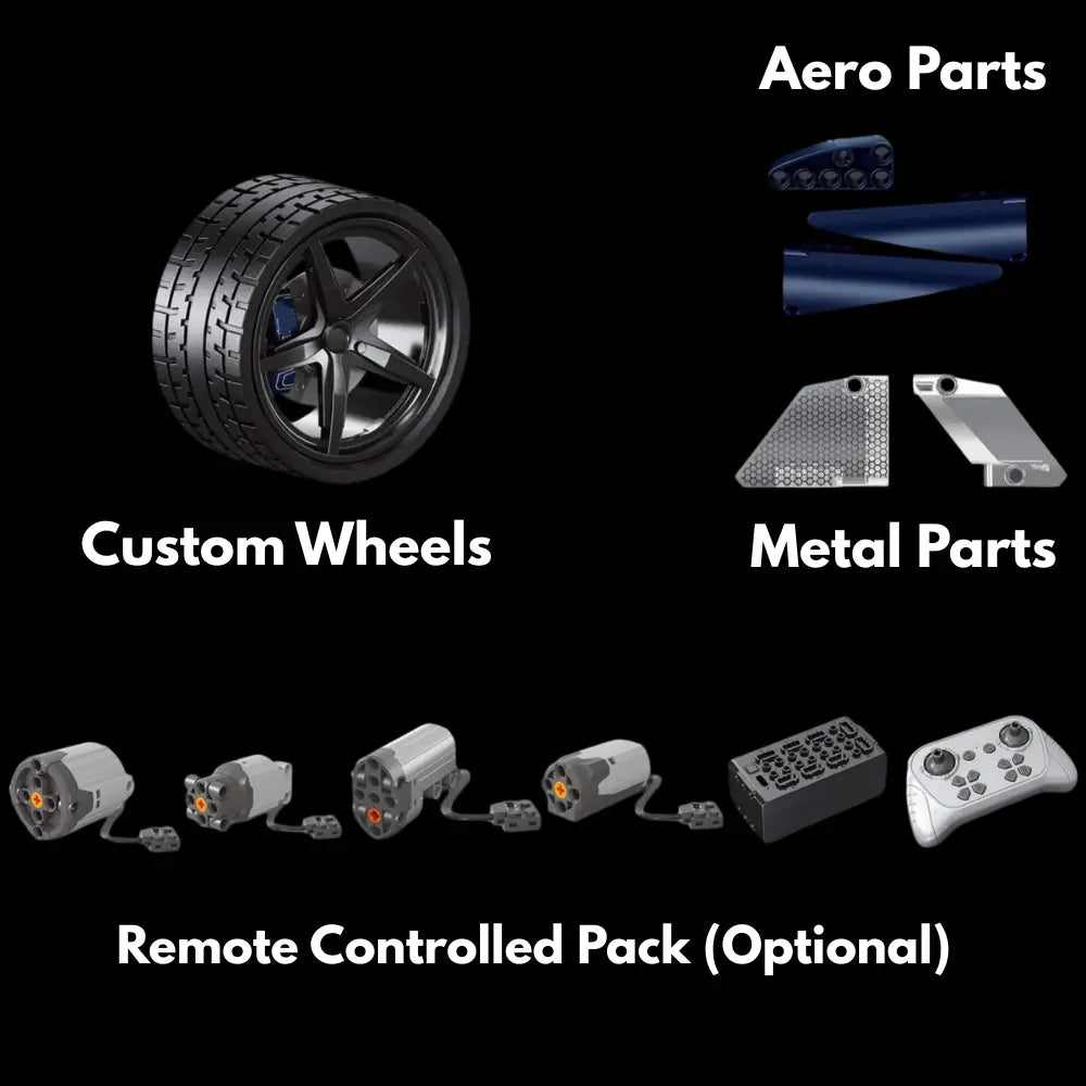 Italian F80 1200hp Supercar | Building Blocks Set – Power Brickz