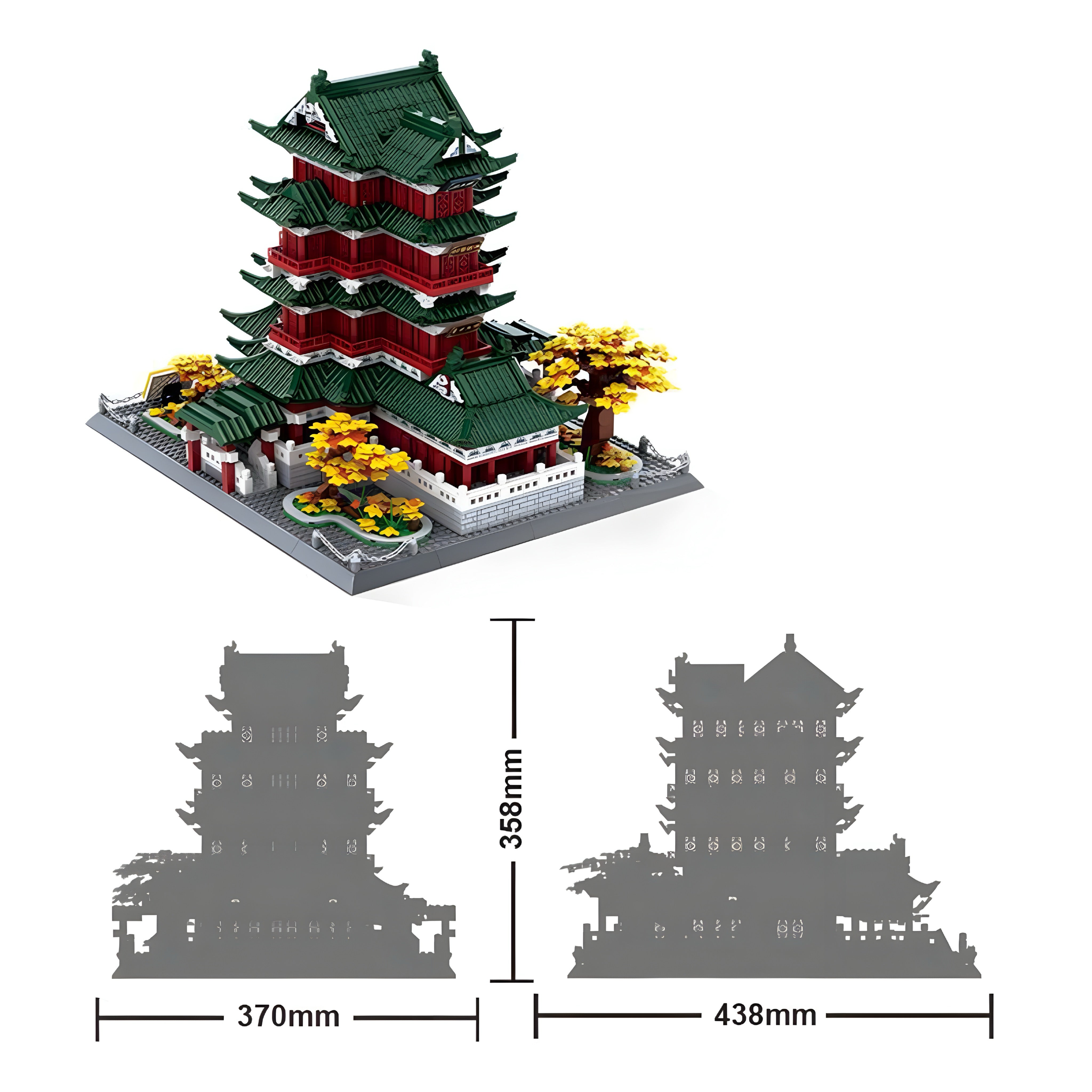 Pavilion of Prince Teng | 2802pcs — view 4 | Power Brickz