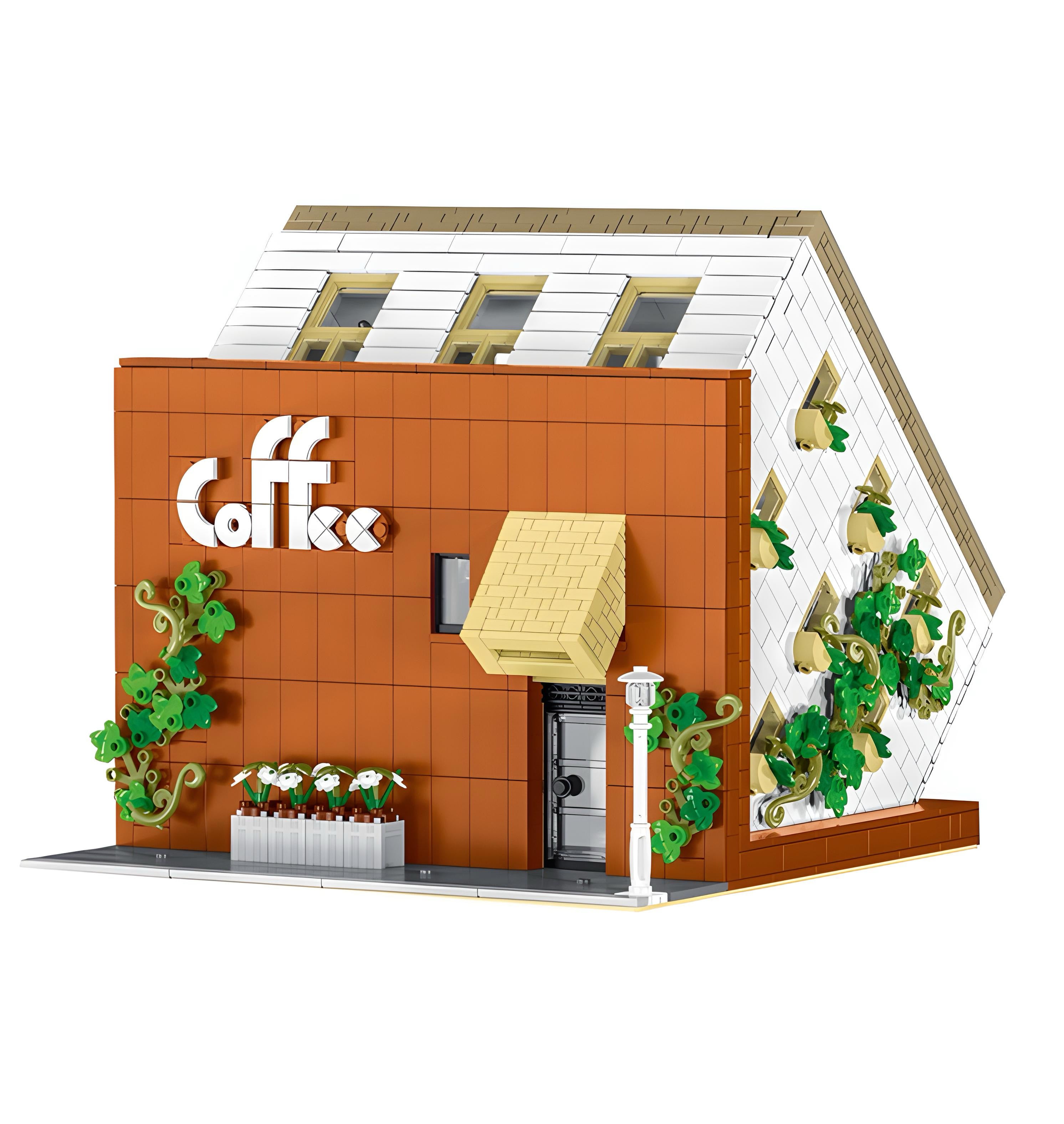 Upside Down Cafe Architecture Building Blocks – 3,120 pieces – architectural display model