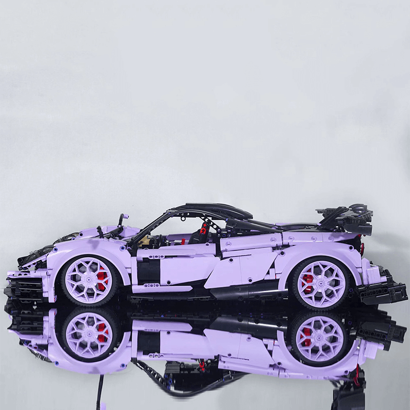 Italian Huayra Hypercar Violet Edition - Building Blocks Set | Power Brickz