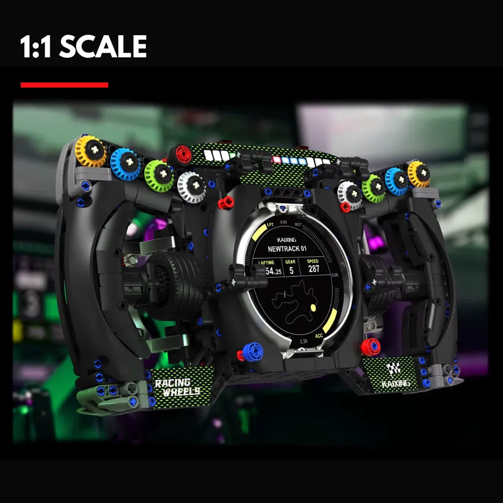 1:1 Podium Steering Wheel GT3 made from Building Blocks