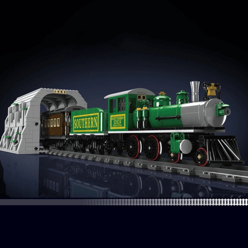 Southern Steam Locomotive Remote Control - Building Blocks Set | Power Brickz