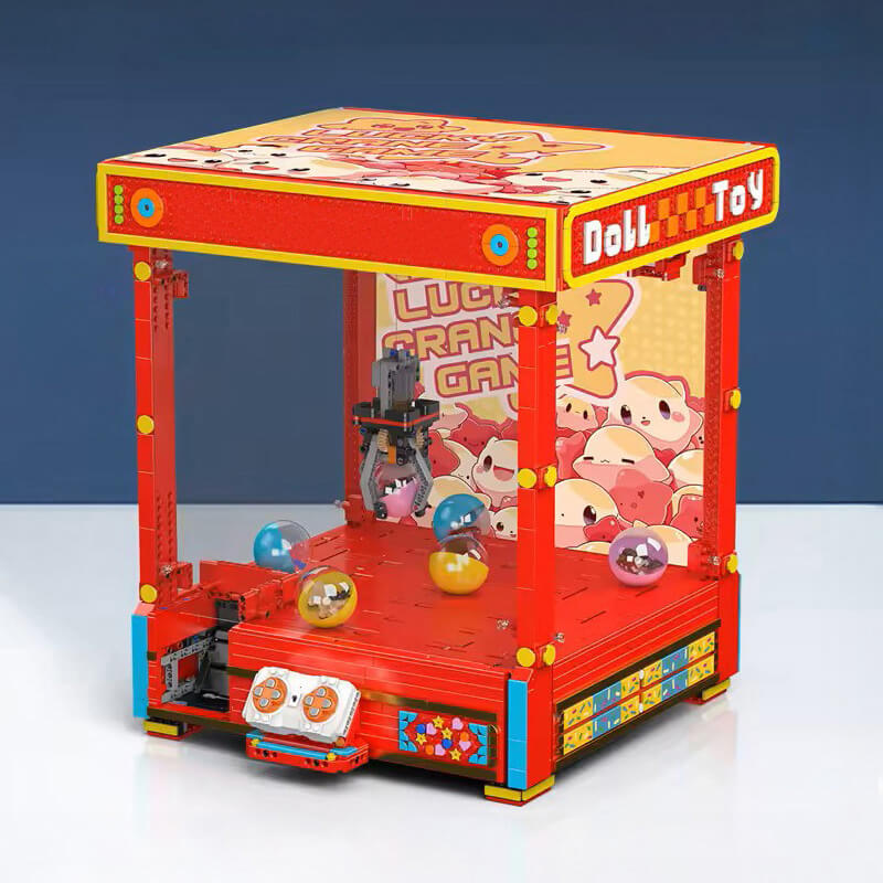 Light-Up Claw Arcade Machine - Building Blocks Set | Power Brickz