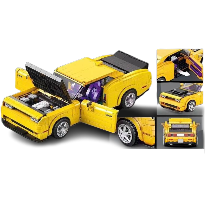 Powerful American Muscle Car - Building Blocks Set | Power Brickz