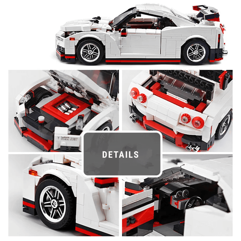 RGTR Godzilla White - Building Blocks Set | Power Brickz