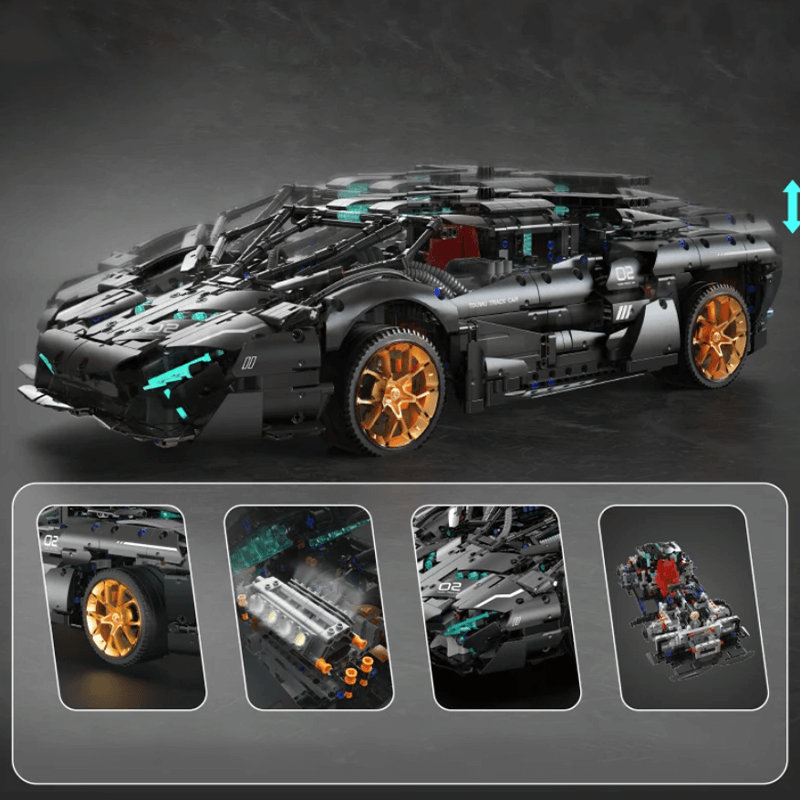 Black Bull SV Concept Remote Control - Building Blocks Set | Power Brickz