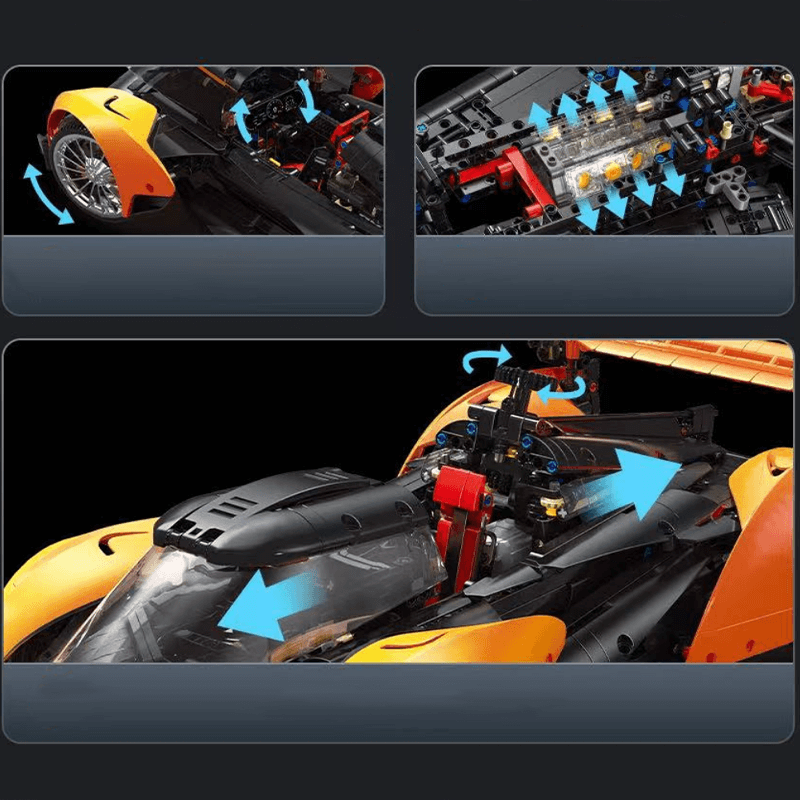 Solus GT British Hypercar - Ultimate Edition - Building Blocks Set | Power Brickz