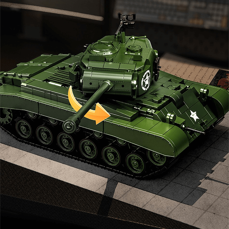 M26 Pershing Heavy Tank - Building Blocks Set | Power Brickz
