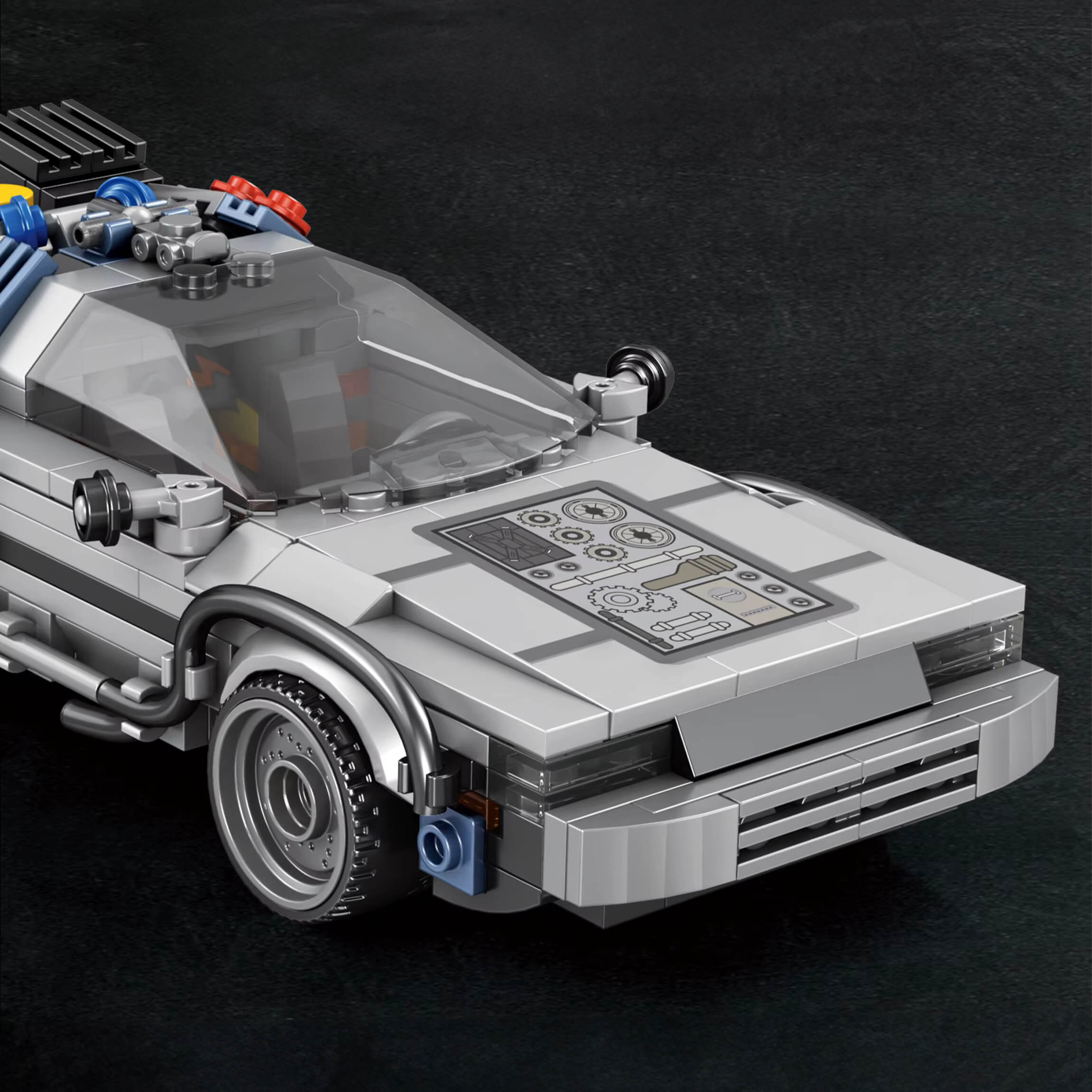 Classic Time Traveling Machine - Building Blocks Set | Power Brickz