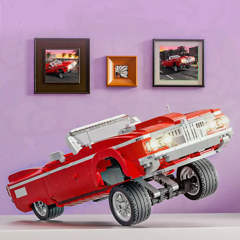 Classic American Lowrider - Building Blocks Set | Power Brickz