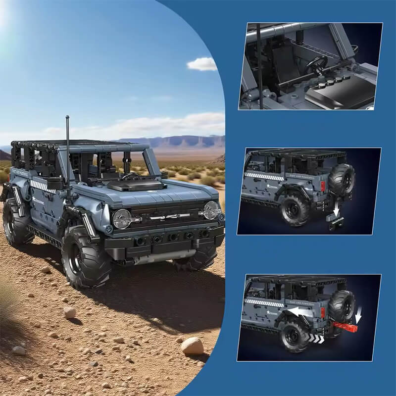 Bronco American Adventure 4x4 - Building Blocks Set | Power Brickz