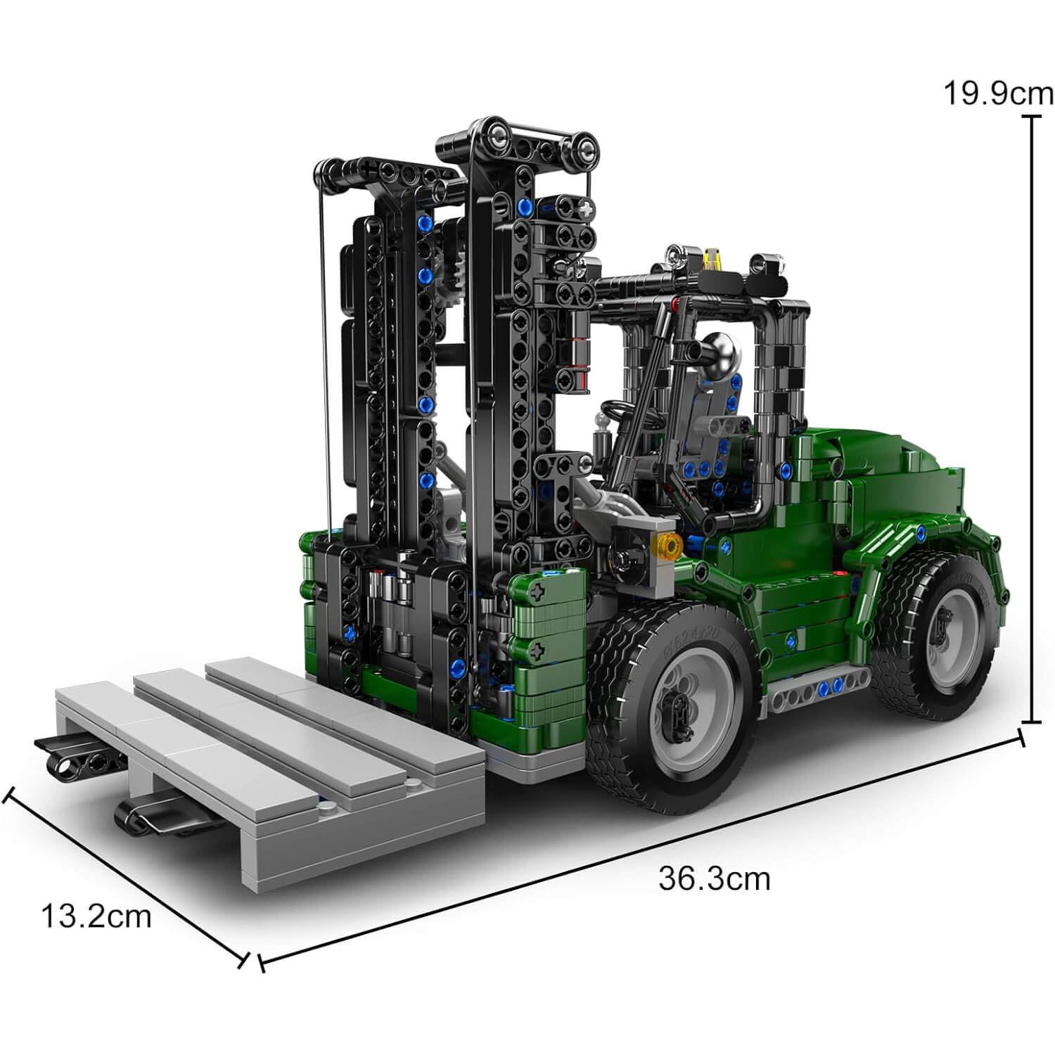 Industrial Heavy Forklift - Building Blocks Set | Power Brickz