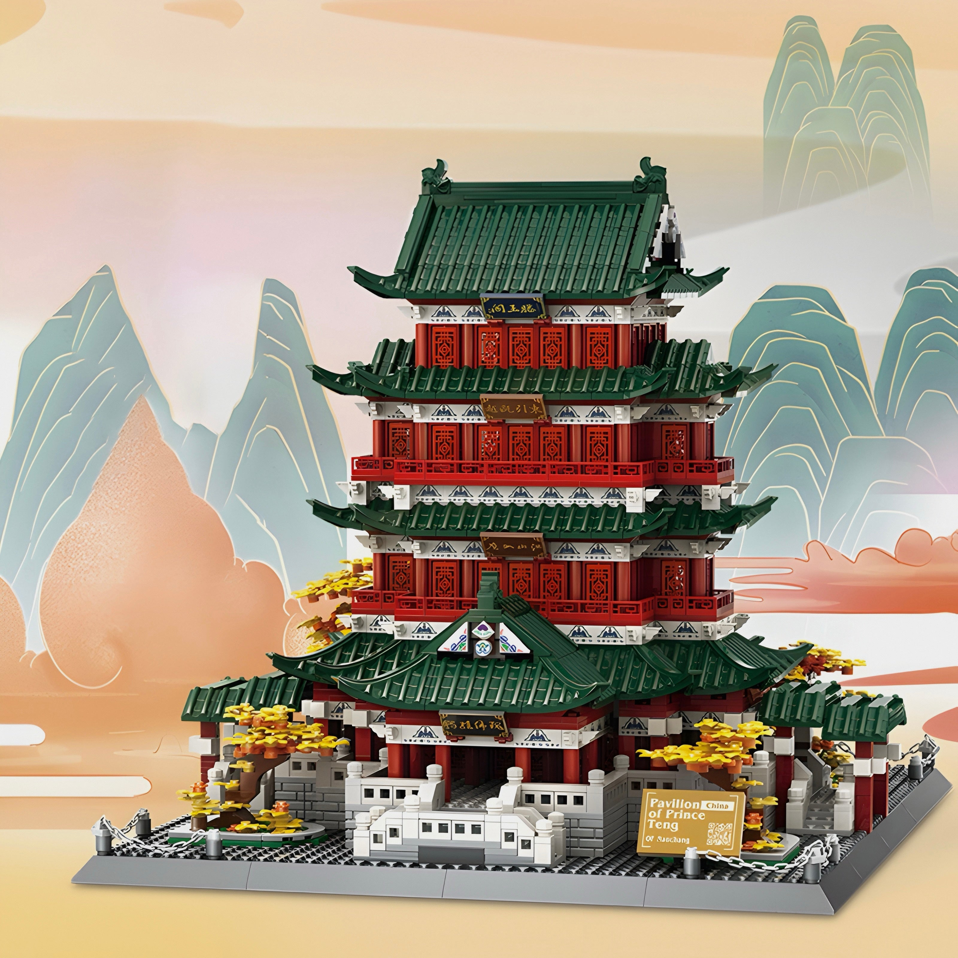 Pavilion of Prince Teng | 2802pcs — view 2 | Power Brickz