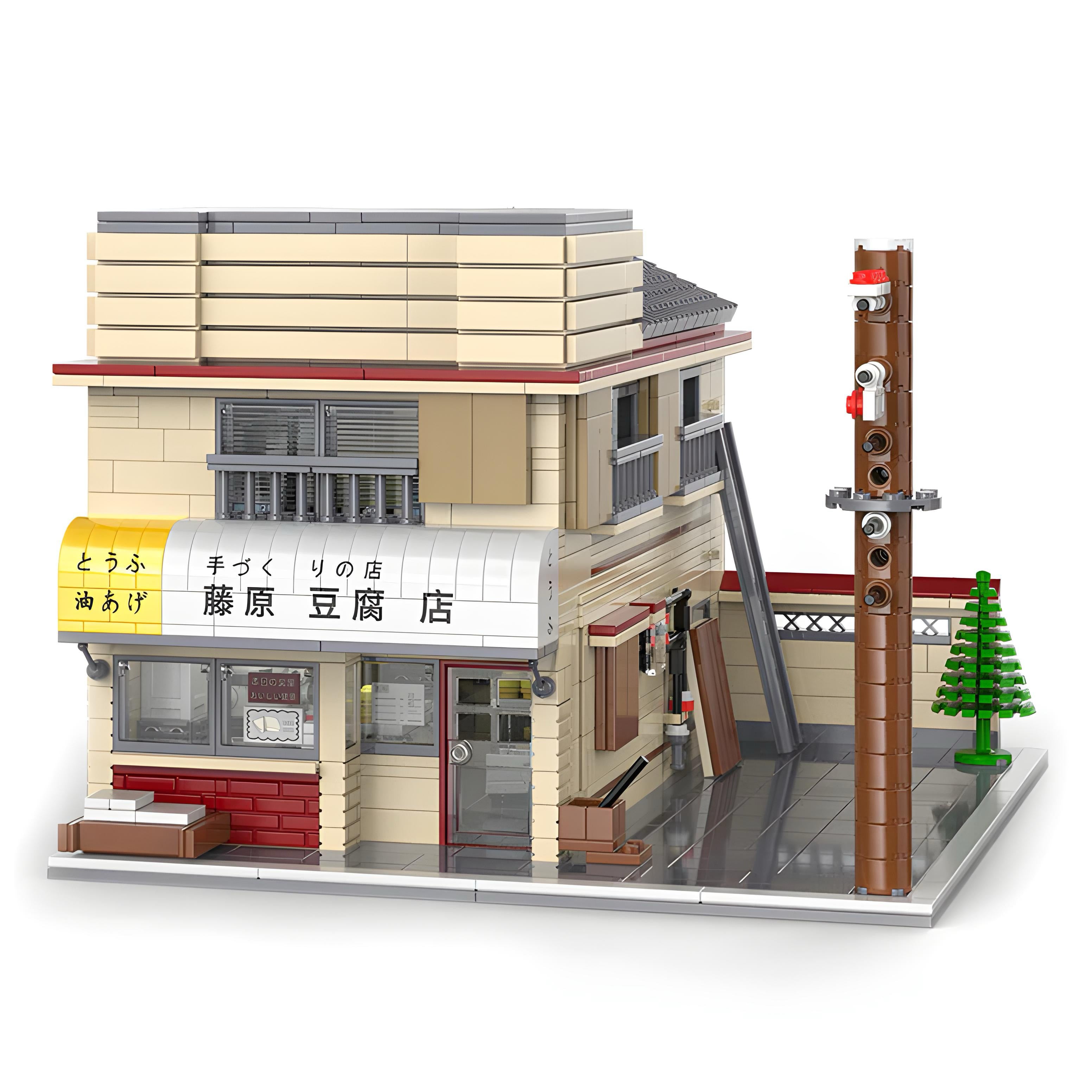 Initial D Fujiwara Tofu Shop Architecture Building Blocks – 1,912 pieces – architectural display model