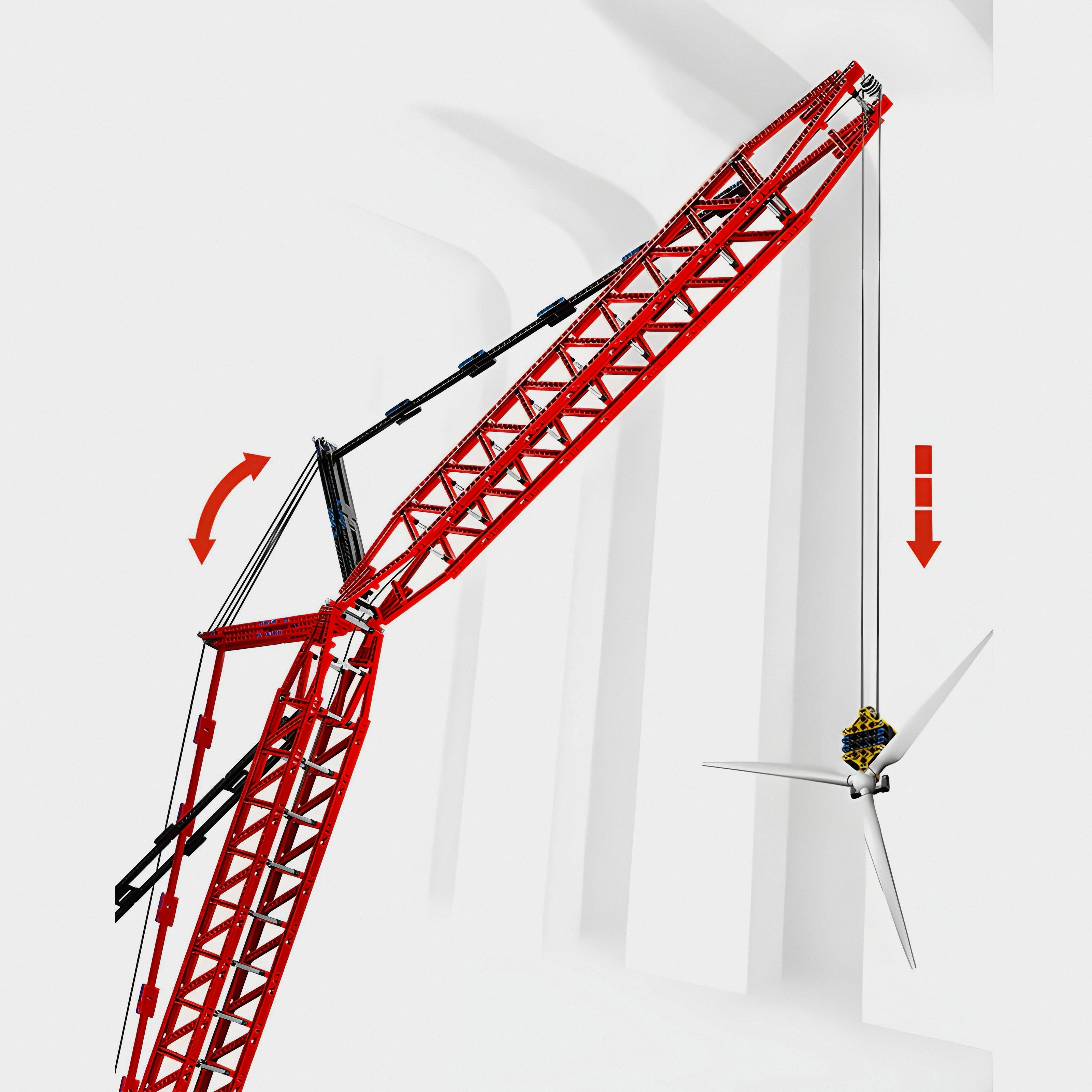 The 210cm Mega Dragline | 4317pcs — view 8 | Power Brickz