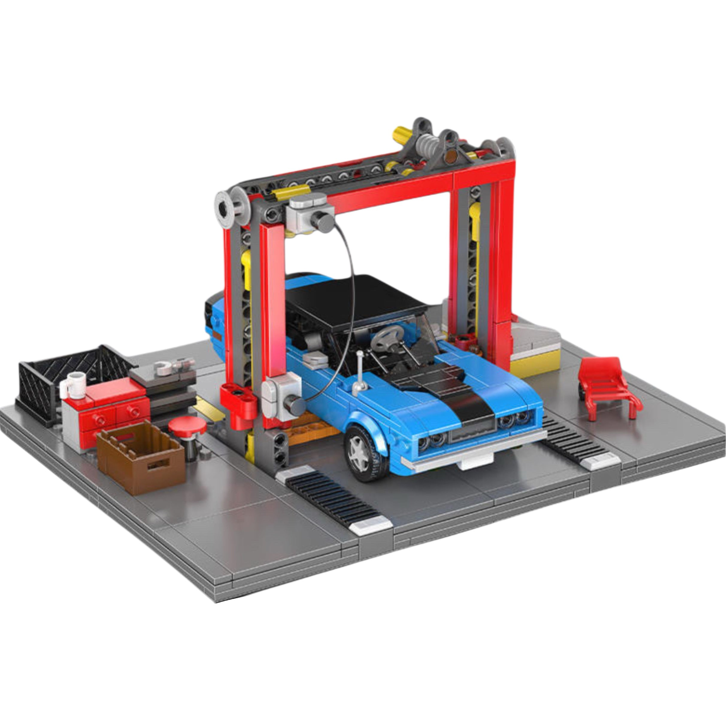 70s American Auto Repair Shop – Mould King 24086 – Power Brickz